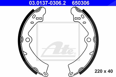 Ate Bremsbackensatz [Hersteller-Nr. 03.0137-0306.2] für Suzuki von ATE