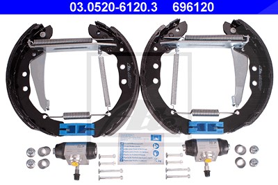 Ate Bremsbackensatz [Hersteller-Nr. 03.0520-6120.3] für Audi, Seat, VW von ATE