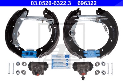 Ate Bremsbackensatz [Hersteller-Nr. 03.0520-6322.3] für Citroën, Peugeot von ATE