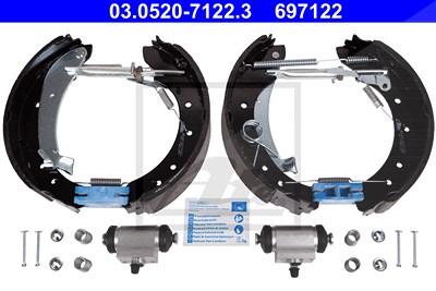 Ate Bremsbackensatz [Hersteller-Nr. 03.0520-7122.3] für Citroën, Fiat, Peugeot, Toyota von ATE