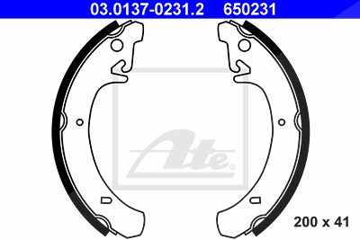 Ate Bremsbackensatz Hinterachse [Hersteller-Nr. 03.0137-0231.2] für Lada von ATE