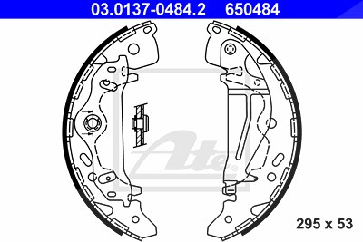 Ate Bremsbackensatz [Hersteller-Nr. 03.0137-0484.2] für Kia von ATE
