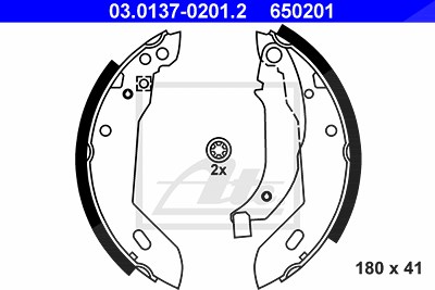 Ate Bremsbackensatz [Hersteller-Nr. 03.0137-0201.2] für Peugeot, Renault von ATE