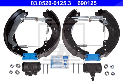 Ate Bremsbackensatz TopKit [Hersteller-Nr. 03.0520-0125.3] für Citroën, Fiat, Peugeot, Renault von ATE