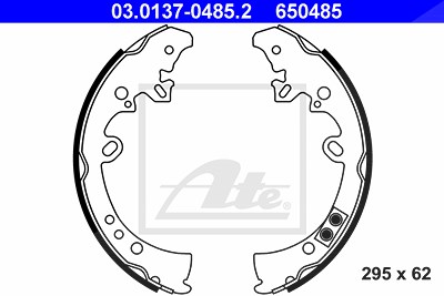 Ate Bremsbackensatz [Hersteller-Nr. 03.0137-0485.2] für Toyota von ATE