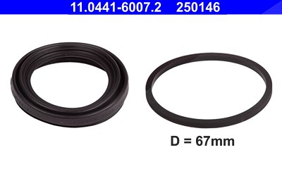 Ate Dichtungssatz, Bremssattel [Hersteller-Nr. 11.0441-6007.2] für BMW, Ford, Mercedes-Benz, VW von ATE