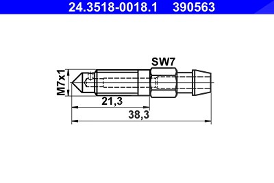 Ate Entlüfterschraube/-ventil [Hersteller-Nr. 24.3518-0018.1] von ATE