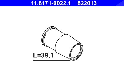 Ate Führungshülse, Bremssattel [Hersteller-Nr. 11.8171-0022.1] von ATE