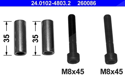 Ate Führungshülsensatz, Bremssattel [Hersteller-Nr. 24.0102-4803.2] für Seat, VW von ATE