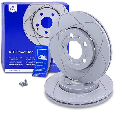 Ate POWERDISC Bremsscheibe belüftet vorne [Hersteller-Nr. 24.0322-0151.1] für VW, Audi, Skoda, Seat von ATE