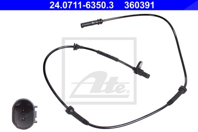 Ate Sensor, Raddrehzahl [Hersteller-Nr. 24.0711-6350.3] für BMW von ATE