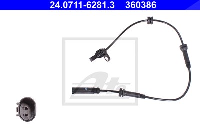 Ate Sensor, Raddrehzahl [Hersteller-Nr. 24.0711-6281.3] für BMW von ATE