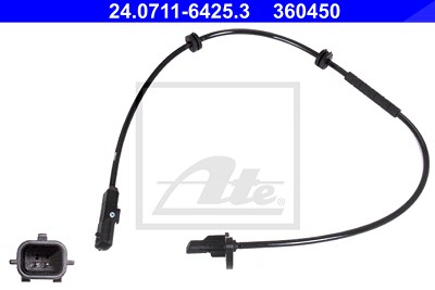 Ate Sensor, Raddrehzahl [Hersteller-Nr. 24.0711-6425.3] für Renault von ATE