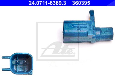 Ate Sensor, Raddrehzahl [Hersteller-Nr. 24.0711-6369.3] für Ford, Volvo von ATE