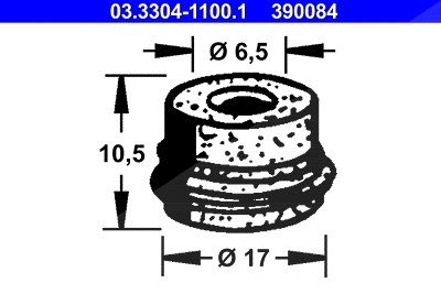 Ate Stopfen, Bremsflüssigkeitsbehälter [Hersteller-Nr. 03.3304-1100.1] von ATE