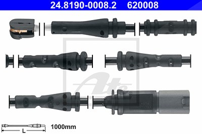 Ate Warnkontakt, Bremsbelagverschleiß [Hersteller-Nr. 24.8190-0008.2] für BMW von ATE