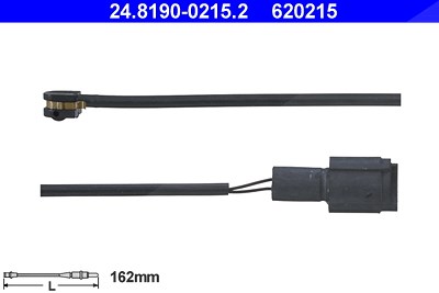 Ate Warnkontakt, Bremsbelagverschleiß [Hersteller-Nr. 24.8190-0215.2] für BMW von ATE