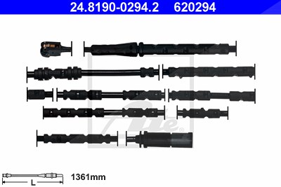 Ate Warnkontakt, Bremsbelagverschleiß [Hersteller-Nr. 24.8190-0294.2] für BMW von ATE