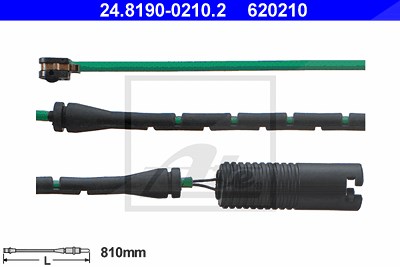 Ate Warnkontakt, Bremsbelagverschleiß [Hersteller-Nr. 24.8190-0210.2] für BMW von ATE