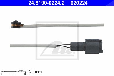 Ate Warnkontakt, Bremsbelagverschleiß [Hersteller-Nr. 24.8190-0224.2] für BMW von ATE