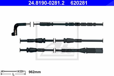Ate Warnkontakt, Bremsbelagverschleiß [Hersteller-Nr. 24.8190-0281.2] für BMW von ATE