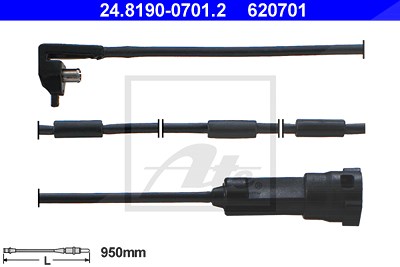 Ate Warnkontakt, Bremsbelagverschleiß [Hersteller-Nr. 24.8190-0701.2] für Opel von ATE