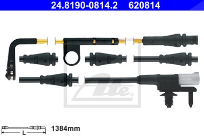 Ate Warnkontakt, Bremsbelagverschleiß [Hersteller-Nr. 24.8190-0814.2] für Land Rover von ATE