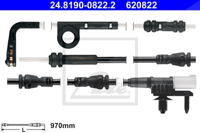 Ate Warnkontakt, Bremsbelagverschleiß [Hersteller-Nr. 24.8190-0822.2] für Land Rover von ATE