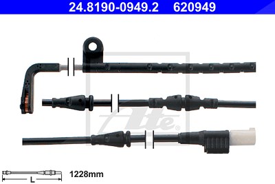 Ate Warnkontakt, Bremsbelagverschleiß [Hersteller-Nr. 24.8190-0949.2] für Land Rover von ATE