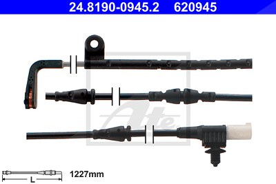 Ate Warnkontakt, Bremsbelagverschleiß [Hersteller-Nr. 24.8190-0945.2] für Land Rover von ATE