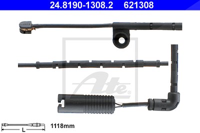 Ate Warnkontakt, Bremsbelagverschleiß [Hersteller-Nr. 24.8190-1308.2] für Land Rover von ATE