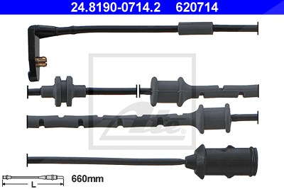 Ate Warnkontakt, Bremsbelagverschleiß [Hersteller-Nr. 24.8190-0714.2] für Opel von ATE