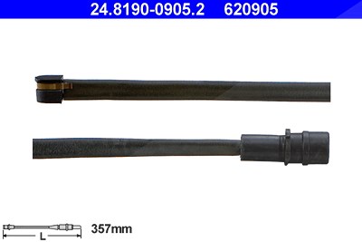 Ate Warnkontakt, Bremsbelagverschleiß [Hersteller-Nr. 24.8190-0905.2] für Porsche von ATE