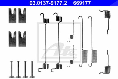 Ate Zubehörsatz, Bremsbacken [Hersteller-Nr. 03.0137-9177.2] für Ford von ATE
