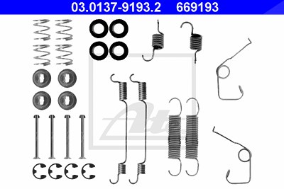 Ate Zubehörsatz, Bremsbacken [Hersteller-Nr. 03.0137-9193.2] für Ford von ATE