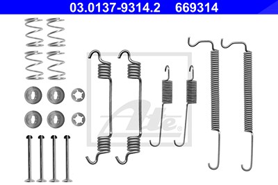 Ate Zubehörsatz, Bremsbacken [Hersteller-Nr. 03.0137-9314.2] für Chevrolet, Opel von ATE
