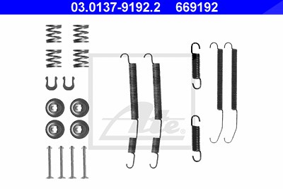 Ate Zubehörsatz, Bremsbacken [Hersteller-Nr. 03.0137-9192.2] für Mitsubishi, Subaru von ATE