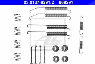 Ate Zubehörsatz, Bremsbacken [Hersteller-Nr. 03.0137-9291.2] für Mitsubishi, Toyota von ATE