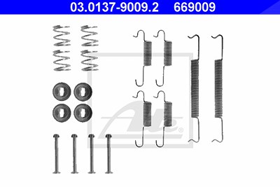 Ate Zubehörsatz, Bremsbacken [Hersteller-Nr. 03.0137-9009.2] für VW von ATE