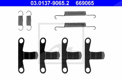 Ate Zubehörsatz, Feststellbremsbacken [Hersteller-Nr. 03.0137-9065.2] für Volvo von ATE