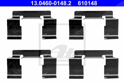 Ate Zubehörsatz, Scheibenbremsbelag [Hersteller-Nr. 13.0460-0148.2] für Nissan von ATE