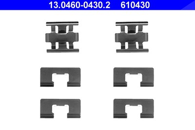 Ate Zubehörsatz, Scheibenbremsbelag [Hersteller-Nr. 13.0460-0430.2] für Rover, Honda von ATE