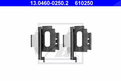Ate Zubehörsatz, Scheibenbremsbelag [Hersteller-Nr. 13.0460-0250.2] für Mercedes-Benz, VW von ATE