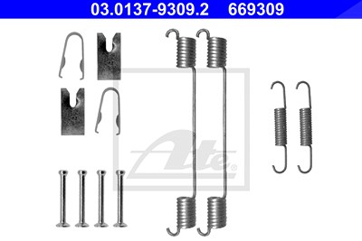 Ate Zubehörsatz Bremsbacken Trommelbremse [Hersteller-Nr. 03.0137-9309.2] für Audi, Citroën, Fiat, Lancia, Opel, Peugeot, Renault, Seat, Skoda, Smart, von ATE