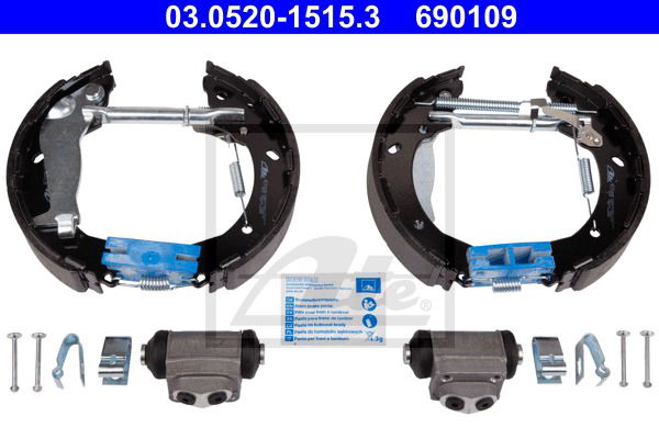 Bremsbackensatz Hinterachse ATE 03.0520-1515.3 von ATE