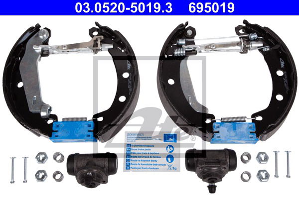 Bremsbackensatz Hinterachse ATE 03.0520-5019.3 von ATE