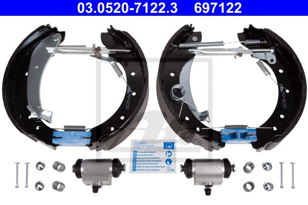 Bremsbackensatz Hinterachse ATE 03.0520-7122.3 von ATE