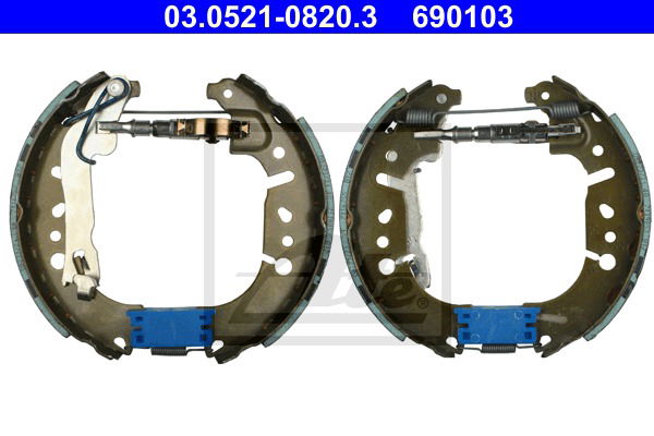 Bremsbackensatz Hinterachse ATE 03.0521-0820.3 von ATE