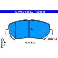 Bremsbelagsatz ATE 13.0460-5665.2, Vorne von Ate