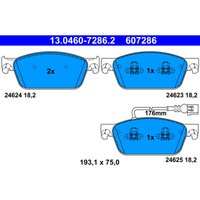 Bremsbelagsatz ATE 13.0460-7286.2, Vorne von Ate